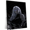Anime Metal Poster | Dark Aura Anime Girl Monochrome Fantasy Wall Art