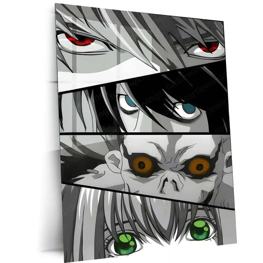 Anime Metal Poster | Death Note – Ryuk the Shinigami Metal Poster | Dark Anime Wall Frame - TURTLEWINGS