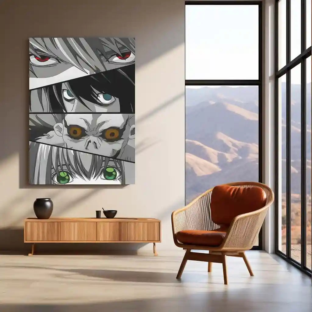 Anime Metal Poster | Death Note – Ryuk the Shinigami Metal Poster | Dark Anime Wall Frame - TURTLEWINGS