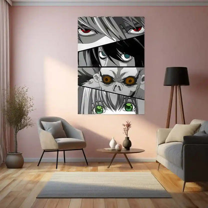 Anime Metal Poster | Death Note – Ryuk the Shinigami Metal Poster | Dark Anime Wall Frame - TURTLEWINGS