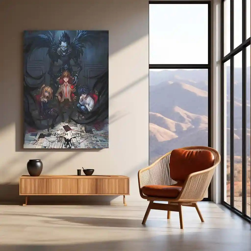 Anime Metal Poster | Death Note – Ryuk the Shinigami Metal Poster | Dark Anime Wall Frame 01 - TURTLEWINGS