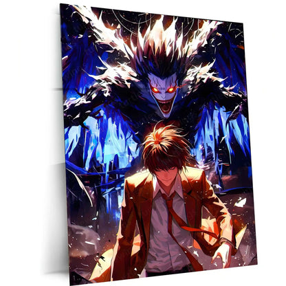 Anime Metal Poster | Death Note – Ryuk the Shinigami Metal Poster | Dark Anime Wall Frame 03 - TURTLEWINGS