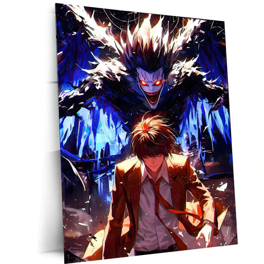 Anime Metal Poster | Death Note – Ryuk the Shinigami Metal Poster | Dark Anime Wall Frame 03 - TURTLEWINGS