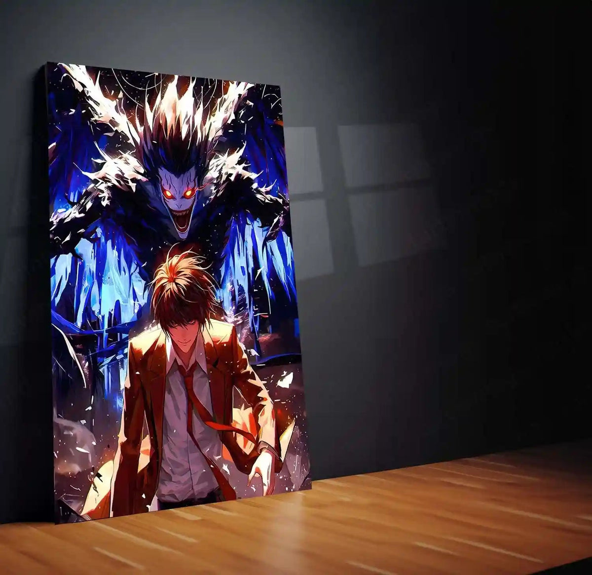 Anime Metal Poster | Death Note – Ryuk the Shinigami Metal Poster | Dark Anime Wall Frame 03 - TURTLEWINGS