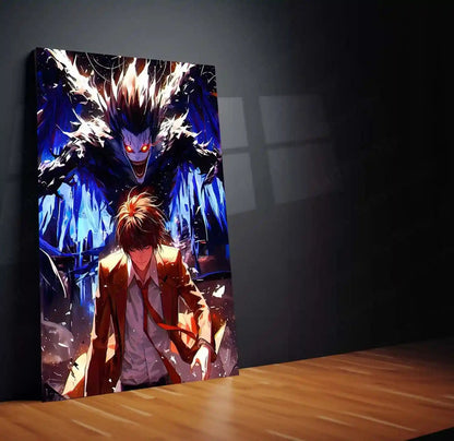 Anime Metal Poster | Death Note – Ryuk the Shinigami Metal Poster | Dark Anime Wall Frame 03 - TURTLEWINGS
