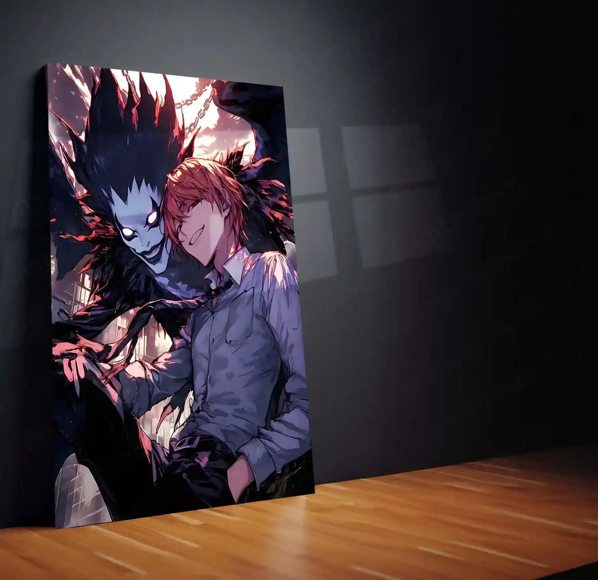 Anime Metal Poster | Death Note – Ryuk the Shinigami Metal Poster | Dark Anime Wall Frame 04 - TURTLEWINGS