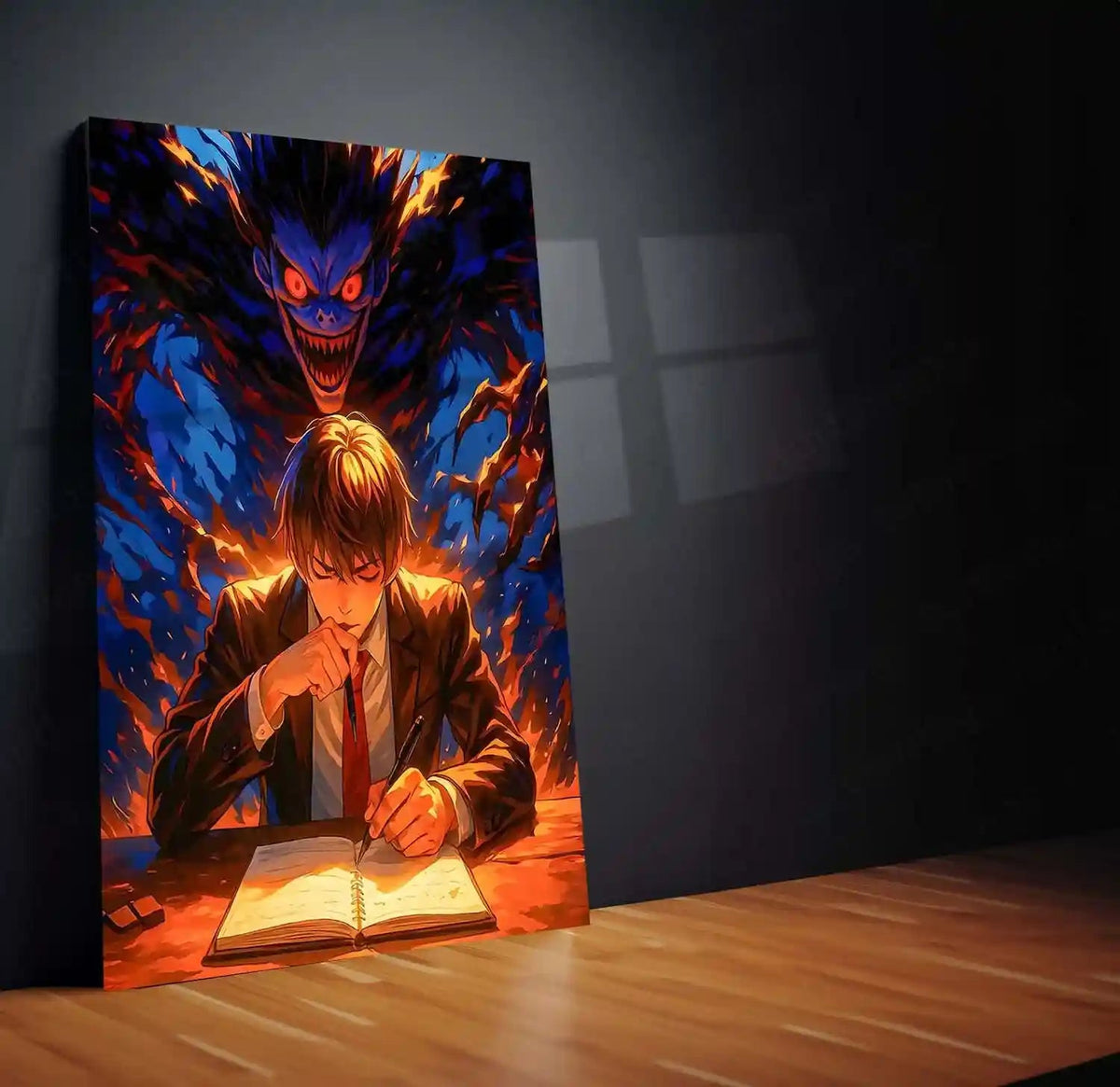 Anime Metal Poster | Death Note – Ryuk the Shinigami Metal Poster | Dark Anime Wall Frame 05 - TURTLEWINGS