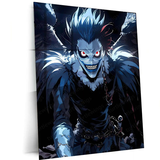 Anime Metal Poster | Death Note – Ryuk the Shinigami Metal Poster | Dark Anime Wall Frame 06 - TURTLEWINGS