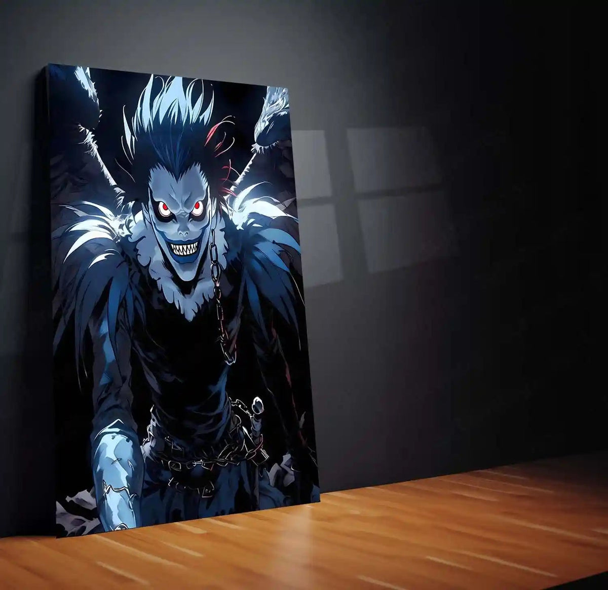 Anime Metal Poster | Death Note – Ryuk the Shinigami Metal Poster | Dark Anime Wall Frame 06 - TURTLEWINGS