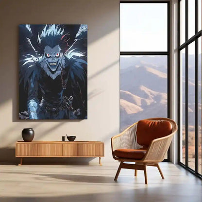 Anime Metal Poster | Death Note – Ryuk the Shinigami Metal Poster | Dark Anime Wall Frame 06 - TURTLEWINGS