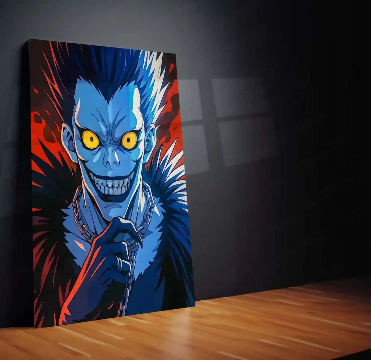 Anime Metal Poster | Death Note – Ryuk the Shinigami Metal Poster | Dark Anime Wall Frame 07 - TURTLEWINGS