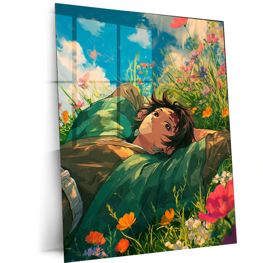 Anime Metal Poster | Tanjiro – Demon Slayer Metal Poster | Water Breathing Anime Wall Frame - TURTLEWINGS