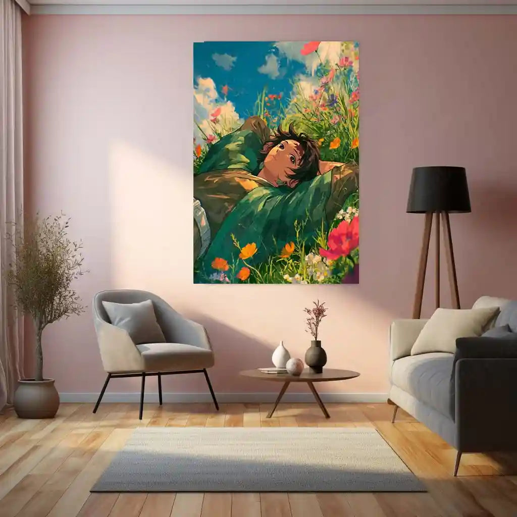 Anime Metal Poster | Tanjiro – Demon Slayer Metal Poster | Water Breathing Anime Wall Frame - TURTLEWINGS