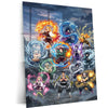 Anime Metal Poster | Demon Slayer Hashira Metal Poster | Demon Slayer Corps Anime Wall Art | Premium Anime Metal Frame