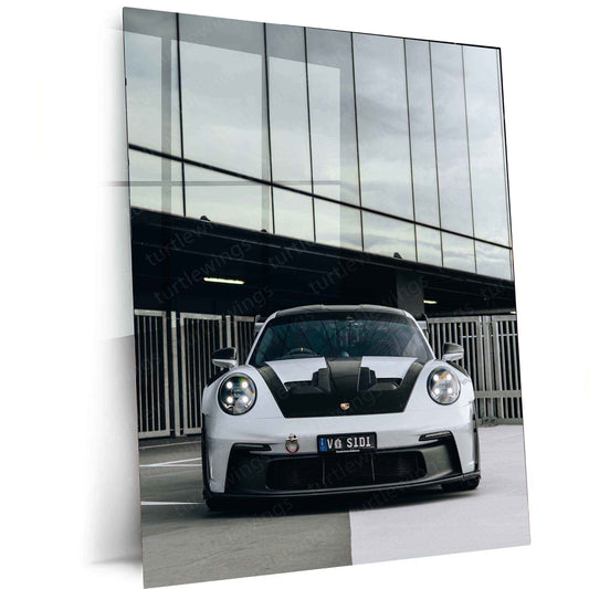 Porsche 911 GT3 RS Metal Poster | Supercar Wall Art | High-Performance Sports Car Decor - TURTLEWINGS