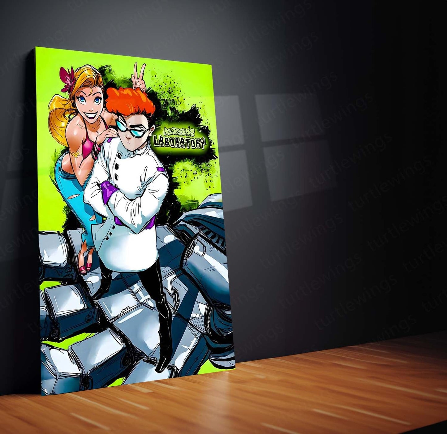 Dexter’s Laboratory – Retro Genius Vibes | Classic Cartoon Metal Frame Poster