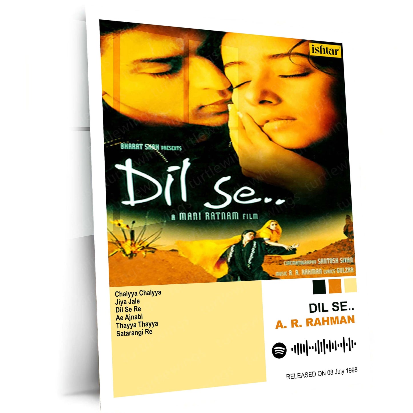 A. R. Rahman – Complete Soundtrack Collection | Set of 11 | Set of 8 | Set of 4 | Premium Metal Poster Set