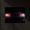 Dodge Challenger – The Hellfire Gaze | Neon Metal Frame