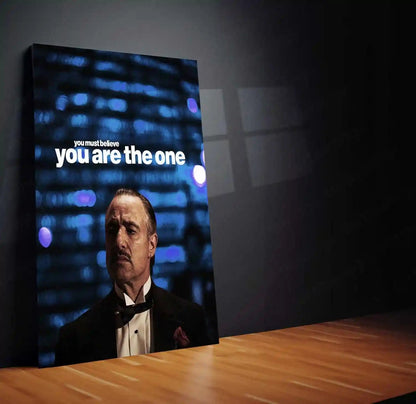 Quote Metal Poster | Don Vito Corleone | “You Must Believe You Are The One.” | Mafia Motivation Metal Poster - TURTLEWINGS