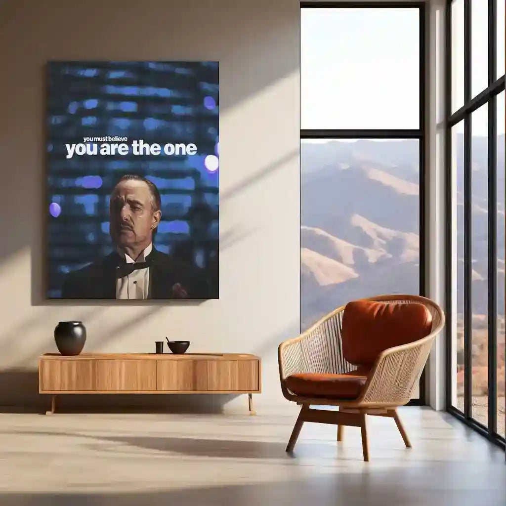 Quote Metal Poster | Don Vito Corleone | “You Must Believe You Are The One.” | Mafia Motivation Metal Poster - TURTLEWINGS