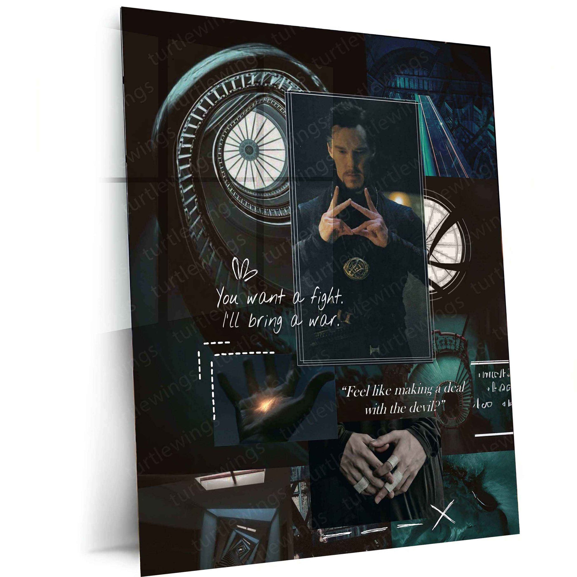 Doctor Strange Metal Poster – Marvel Sorcerer Supreme Wall Art - TURTLEWINGS