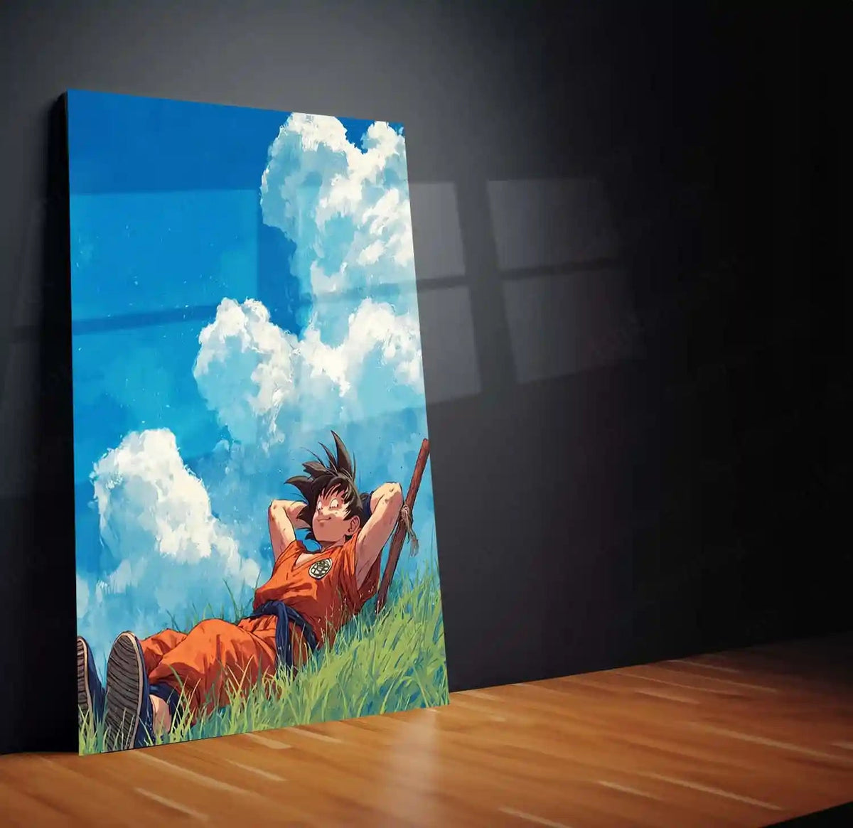 Anime Metal Poster | Goku – Dragon Ball Z Metal Poster | Saiyan Warrior Anime Wall Frame - TURTLEWINGS