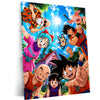 Dragon Ball Z Kame House Friends Metal Poster | Goku & Friends Anime Wall Art