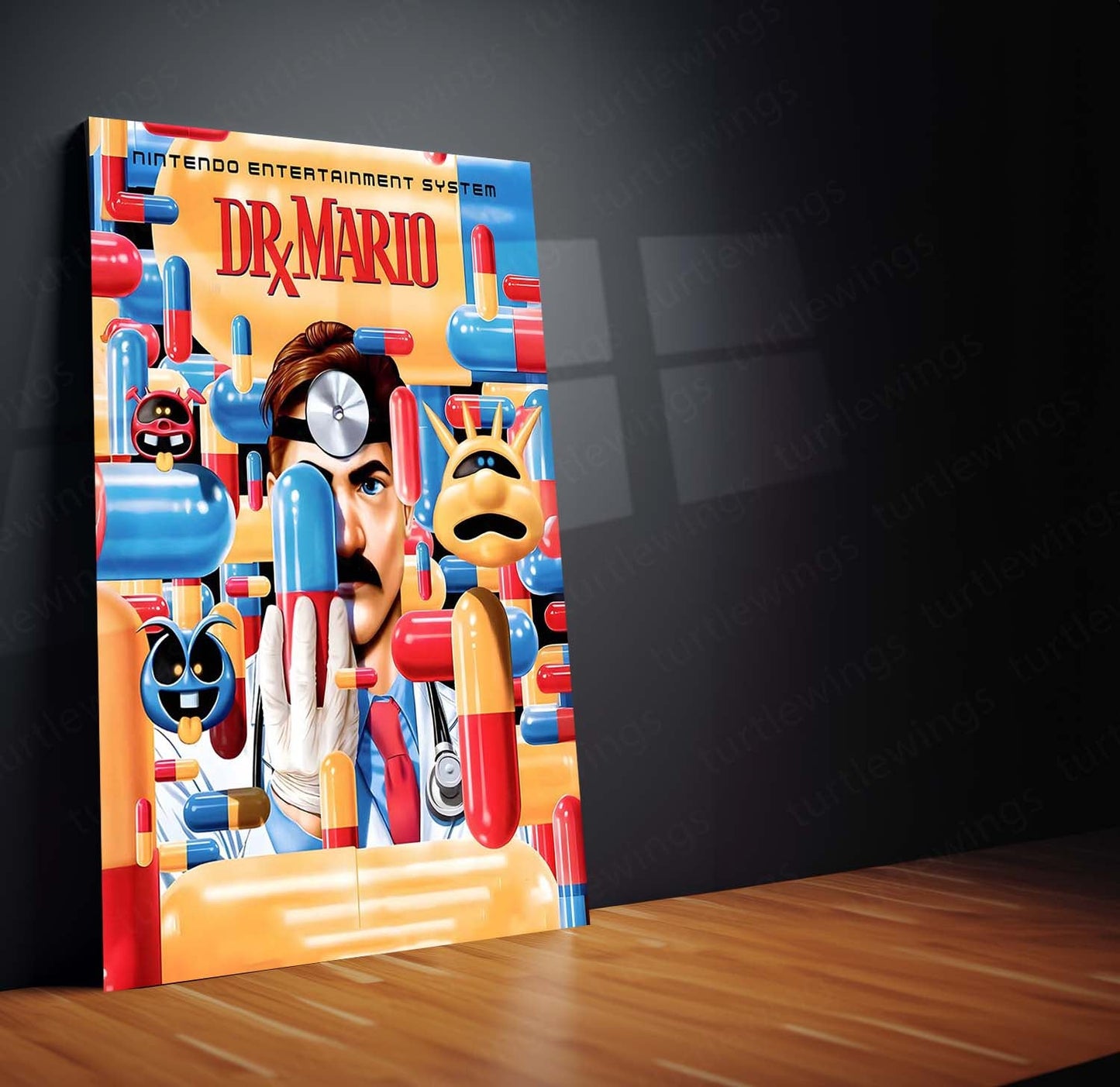 Game Metal Poster | Dr. Mario – Retro Cure for Chaos | Classic Nintendo Metal Frame Poster