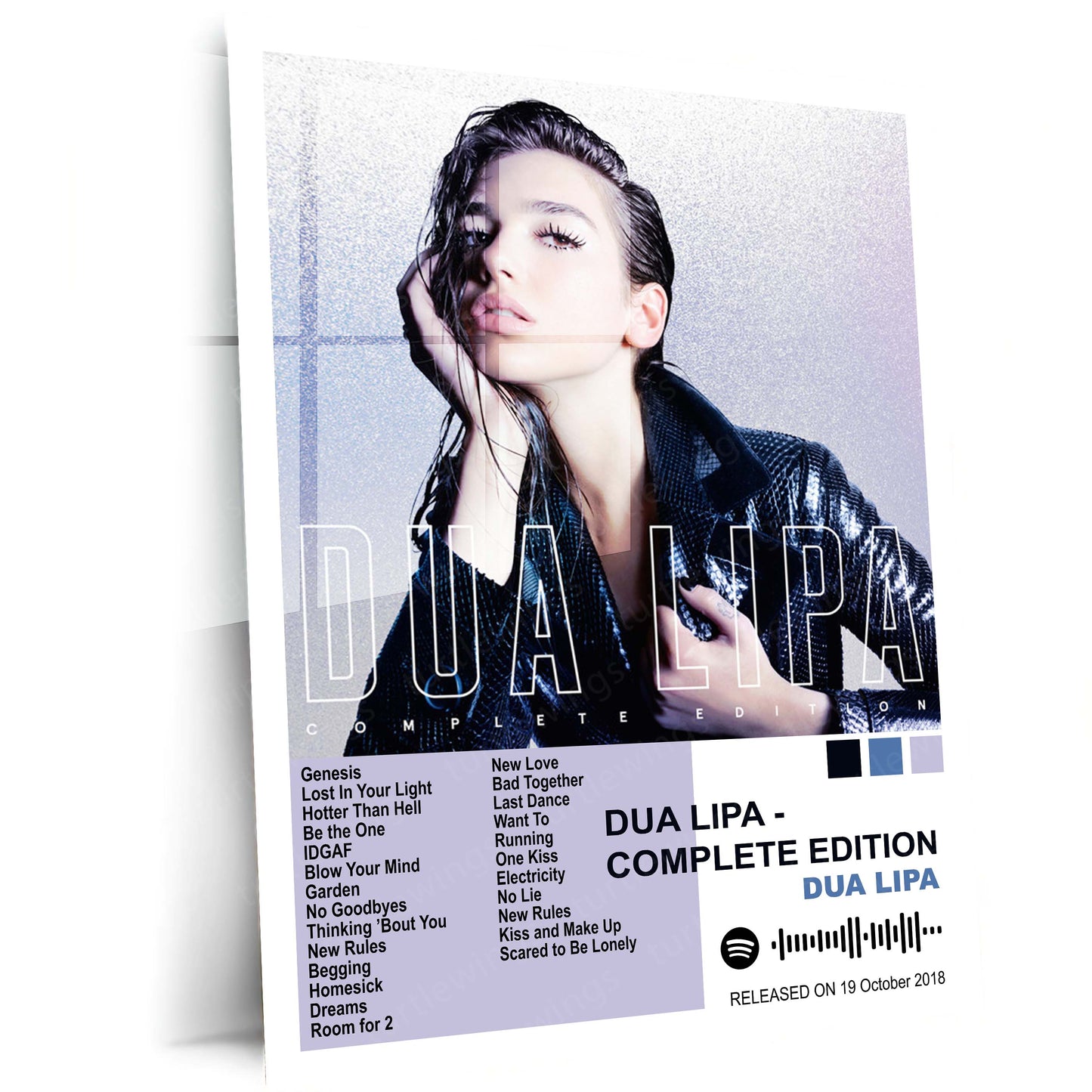 Dua Lipa – Complete Album Collection | Set of 7 | Set of 4 | Premium Metal Poster Set