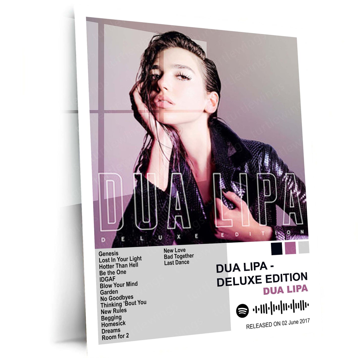 Dua Lipa – Complete Album Collection | Set of 7 | Set of 4 | Premium Metal Poster Set