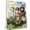 Anime Metal Poster | Eren, Mikasa & Armin Metal Poster – Attack on Titan Tribute