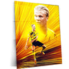 Erling Haaland Norway Jersey – White Background Metal Frame | Minimalist Football Wall Art 01