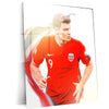 Erling Haaland Norway Jersey – White Background Metal Frame | Minimalist Football Wall Art