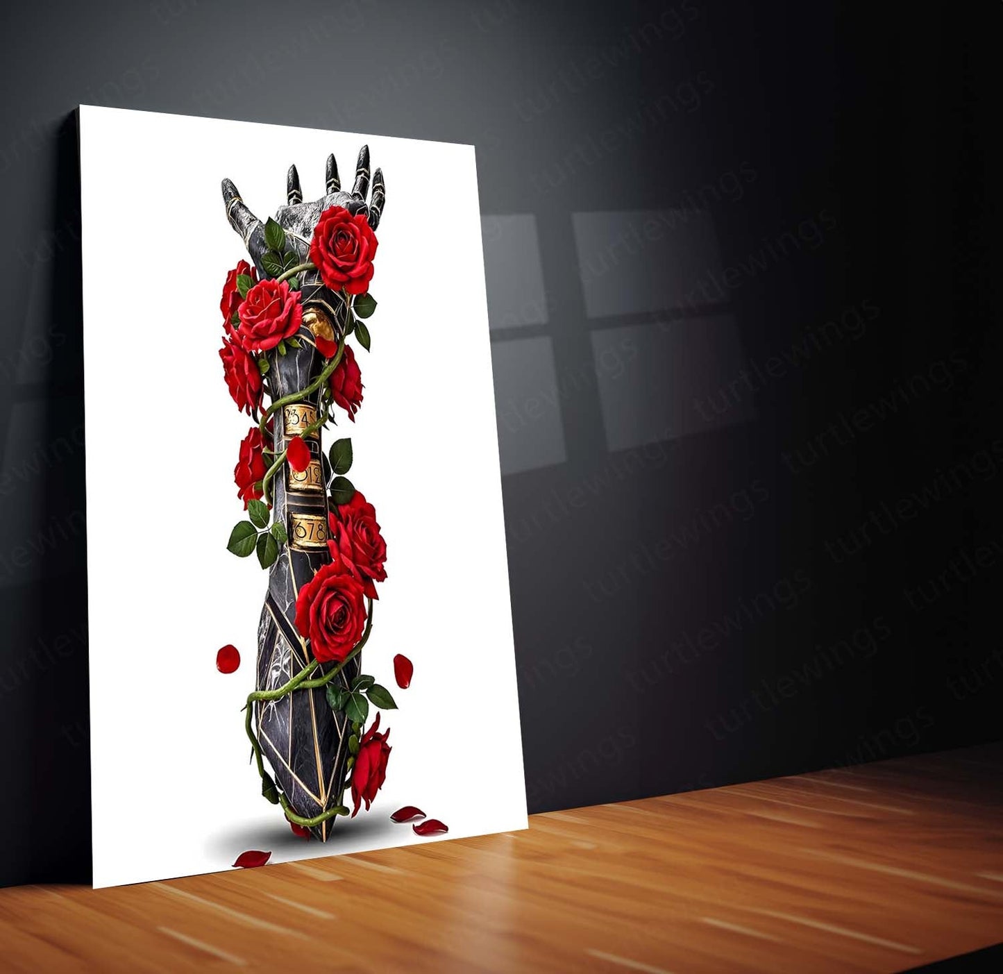 Movies & Series Metal Poster | Expedition 33 – The Hand of Roses | Symbolic Fantasy Metal Frame Poster