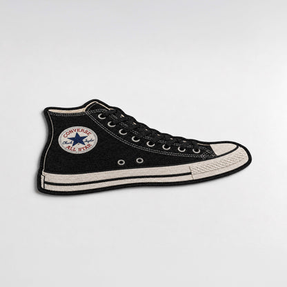 Converse Chuck Taylor All Star High-Top Cut-out Flat Rug | Classic Canvas Sneaker Flat Rug | Premium Streetwear Room Decor