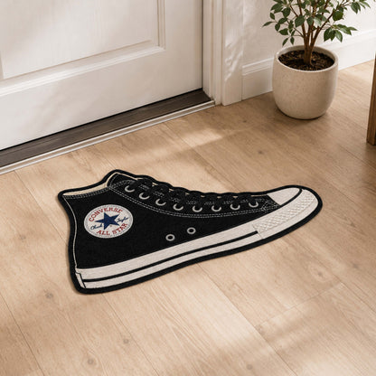 Converse Chuck Taylor All Star High-Top Cut-out Flat Rug | Classic Canvas Sneaker Flat Rug | Premium Streetwear Room Decor