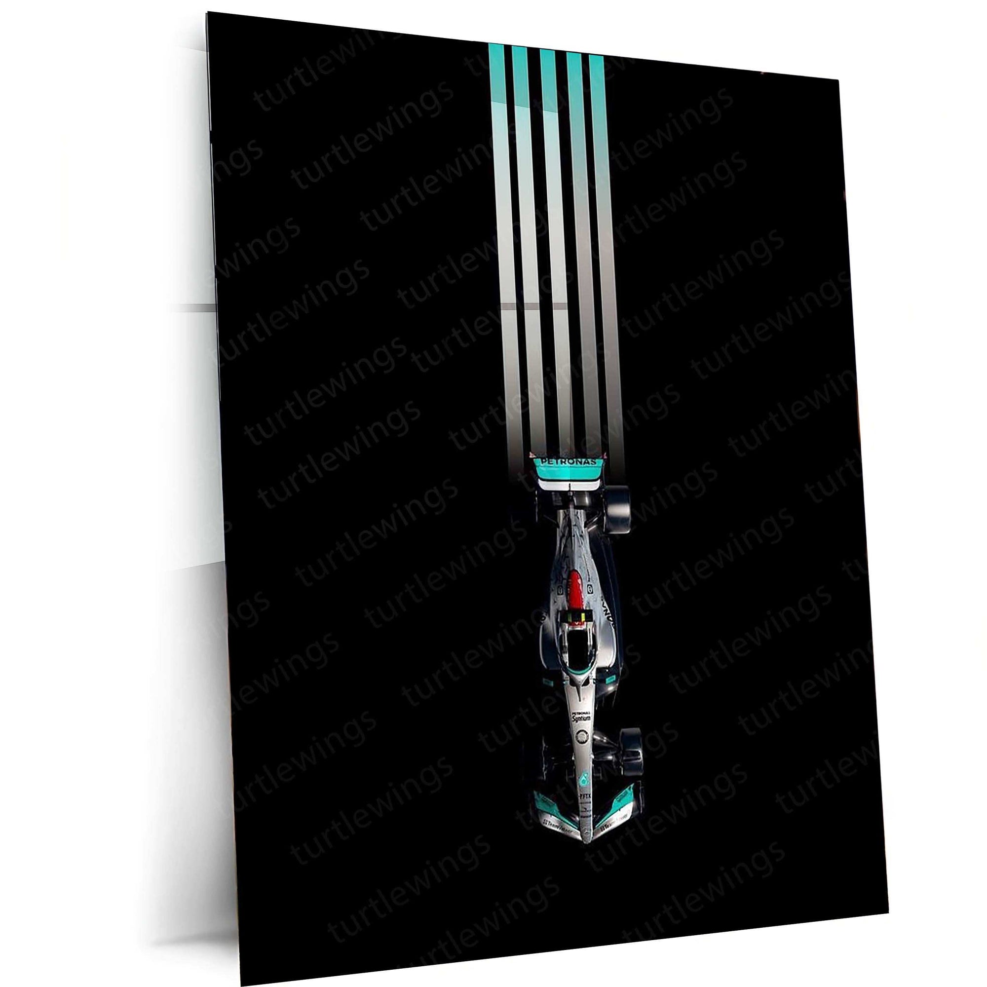 F1 Car Metal Poster – High-Speed Racing Wall Art | Formula 1 Motorsport Decor 2 - TURTLEWINGS