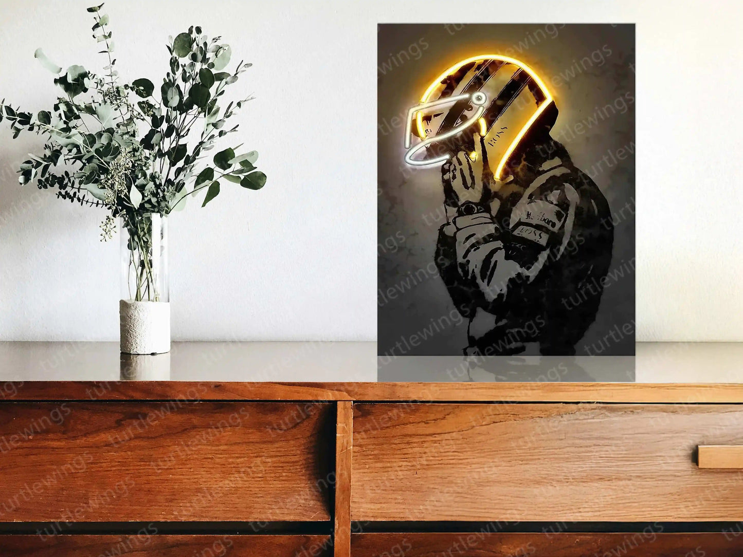F1 Racing Cars Driver Neon LED Metal Frame â High-Speed Motorsport Art 1 - TURTLEWINGS