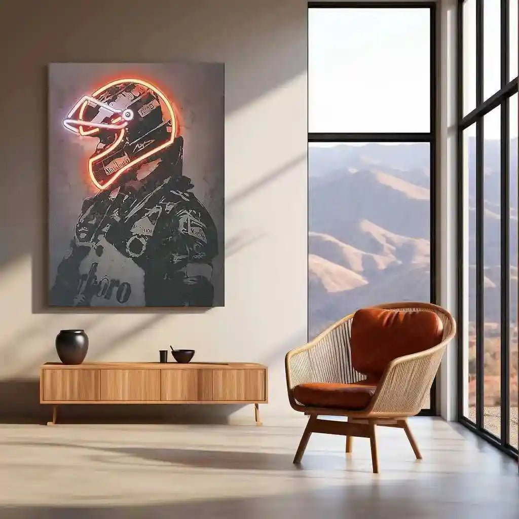 F1 Racing Cars Driver Neon LED Metal Frame â High-Speed Motorsport Art 2 - TURTLEWINGS