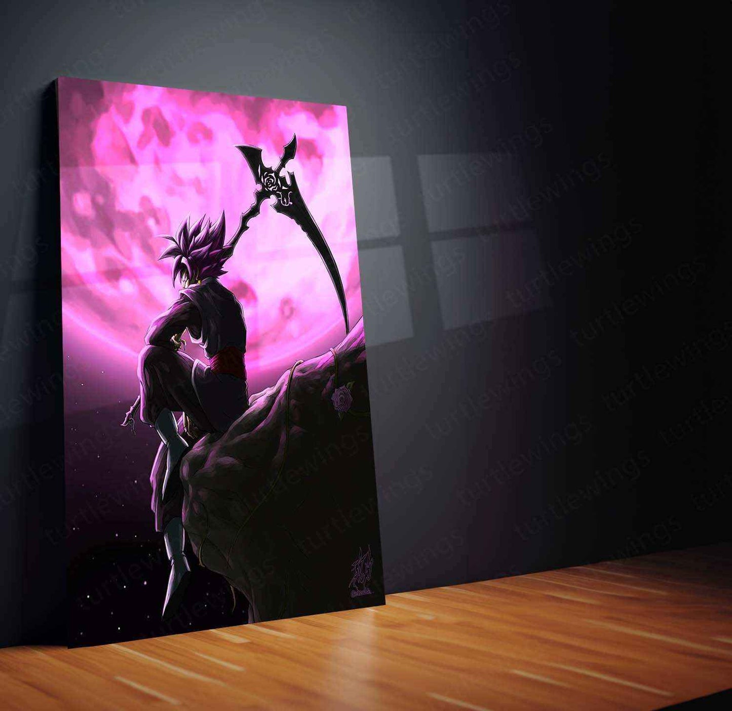 Black Goku Metal Poster – The Dark Saiyan Power DBZ - TURTLEWINGS