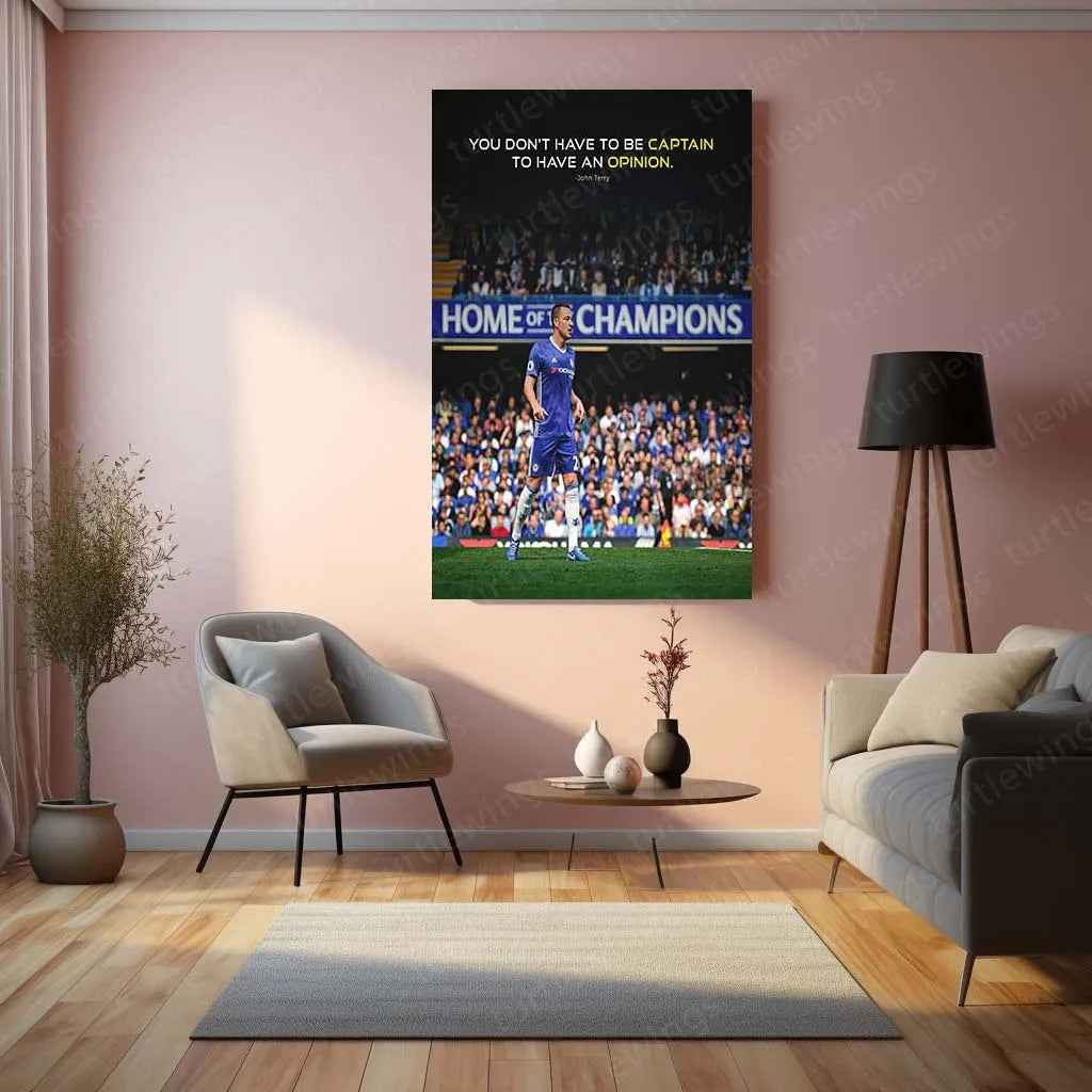 John Terry Metal Poster – Iconic Football Wall Art for Fans - TURTLEWINGS