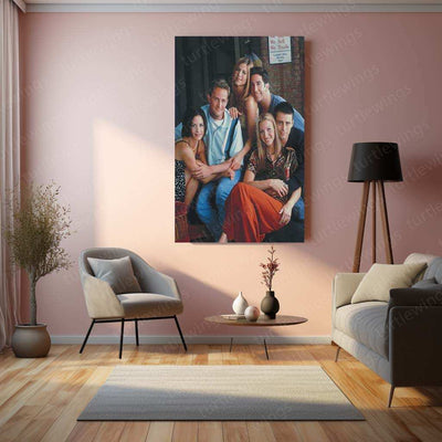 FRIENDS Metal Poster | Iconic TV Show Wall Art | Sitcom Fan Decor - TURTLEWINGS