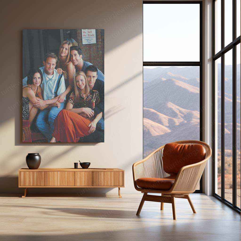 FRIENDS Metal Poster | Iconic TV Show Wall Art | Sitcom Fan Decor - TURTLEWINGS