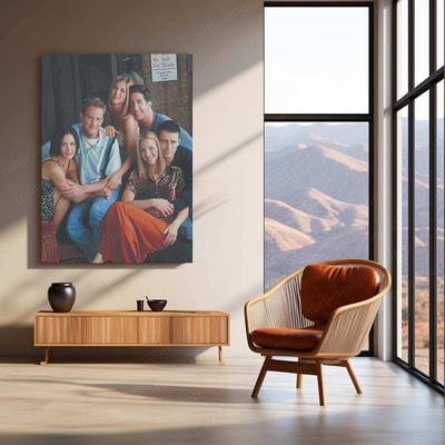 FRIENDS Metal Poster | Iconic TV Show Wall Art | Sitcom Fan Decor - TURTLEWINGS