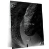 Quote Metal Poster | Face Your Ego Metal Poster | Dark Motivational Wall Art | Premium Metal Frame