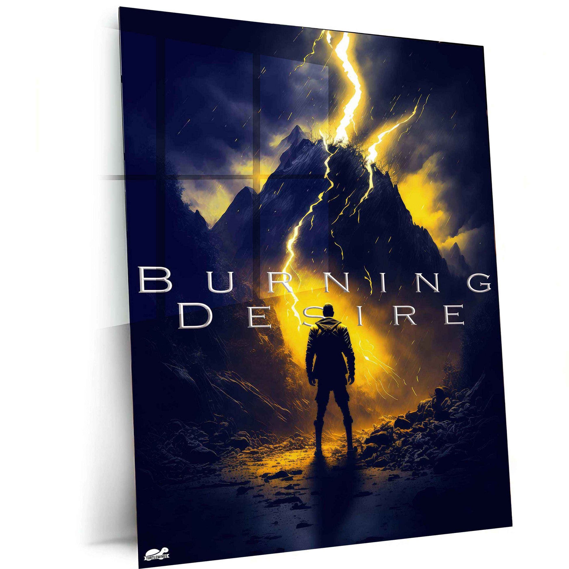 Quote – Burning Desire Metal Print | - TURTLEWINGS