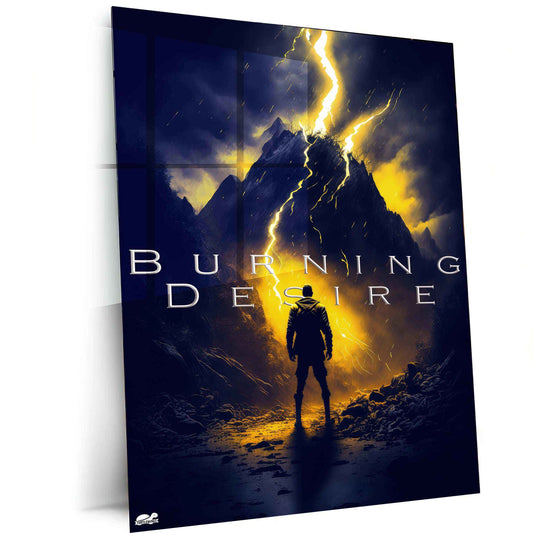 Quote – Burning Desire Metal Print | - TURTLEWINGS