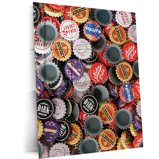 Game Metal Poster | Fallout Metal Frame | Post-Apocalyptic Gaming Wall Art | Premium Metal Poster 01