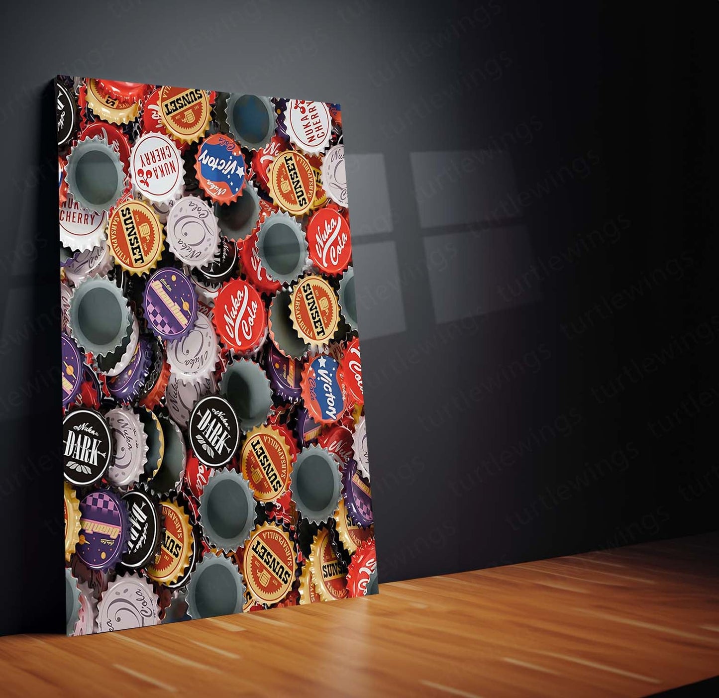 Game Metal Poster | Fallout Metal Frame | Post-Apocalyptic Gaming Wall Art | Premium Metal Poster 01