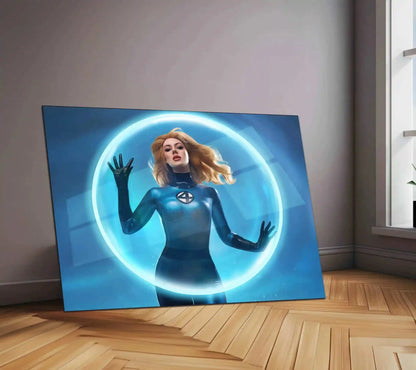 Fantastic Four Sue Storm Neon LED Metal Poster - TURTLEWINGS